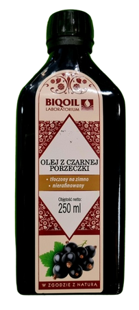 BIOOIL Olej z czarnej porzeczki nierafinowany 250ml