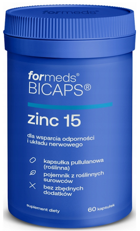 ForMeds BICAPS zinc 15 cynk 60 kapsułek