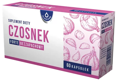 OLEOFARM Czosnek w kapsułkach forte bezzapachowy 60 kapsułek