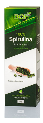 BOF  Spirulina Platensis 80g 100% 