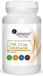aliness Cynk chelatowany 15mg 100 tabletek