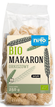 NIRO Makaron orkiszowy jeżyki BIO 250 g