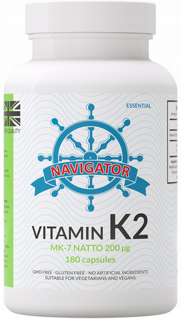 Navigator K2 MK-7 natto 200mcg 180 kapsułek