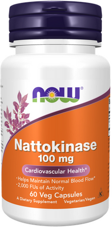 NOW Foods Nattokinase nattokinaza 100mg 60 vege kapsułek