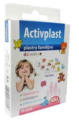 Activplast Plastry familijne dziecięce 16 sztuk