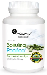 aliness Spirulina Pacifica hawajska 500mg 180 tabletek