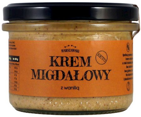 WARSZAWSKI Krem migdałowy z wanilią KETO 190g