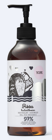YOPE Żel pod prysznic róża i kadzidłowiec  400ml