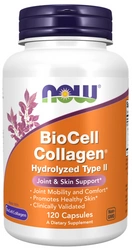 NOW Foods Biocell COLLAGEN Hydrolyzed Type II 120 kapsułek
