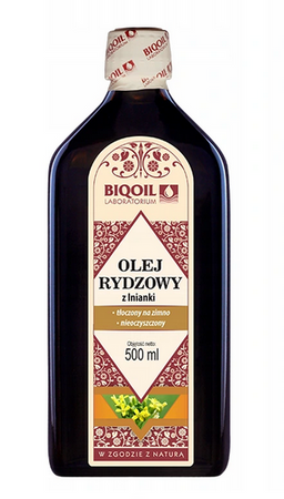 BIOOIL Olej rydzowy ( z lnianki ) tłoczony na zimno 500ml