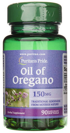 Puritan's Pride Oil of Oregano olejek z oregano ekstrakt 150mg 90 kapsułek żelowych