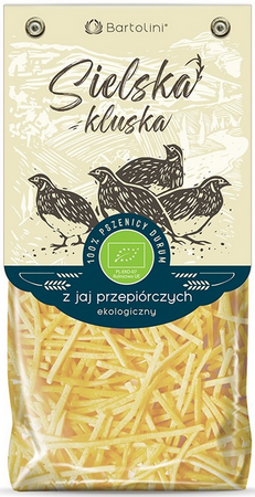 Bartolini Makaron krajanka z jajami przepiórczymi bio 250g