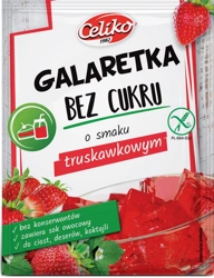 CELIKO Galaretka bez cukru to smaku truskawkowym 14g