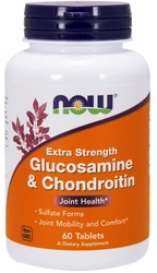 NOW Foods Glukozamina i Chondroityna 60 tabletek