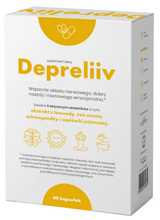 DEPRELIIV układ nerwowy dobry nastrój 60 kapsułek