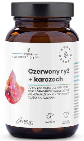 Aura Herbals Czerwony ryż plus karczoch 60 kapsułek