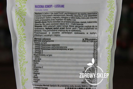 Intenson nasiona konopii łuskane 250g