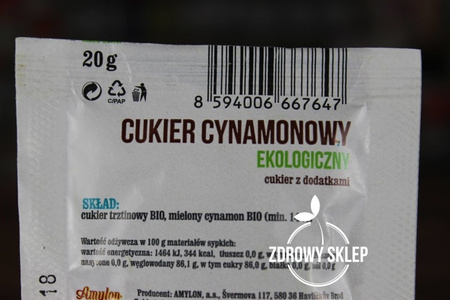 Amylon cukier cynamonowy BIO 20g