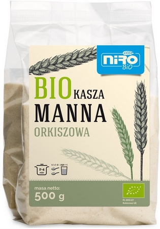NIRO Kasza manna orkiszowa bio 500g