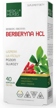 Medica Herbs Berberyna HCl 40 kapsułek