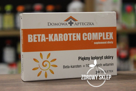 Domowa Apteczka BETA KAROTEN + 10 cennych witamin 30 tablatek