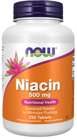 NOW Foods Niacin niacyna witamina B3 500mg 250 tabletek
