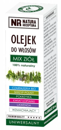 NATURA RECEPTURA Olejek do włosów mix ziół 100% naturalny 50ml