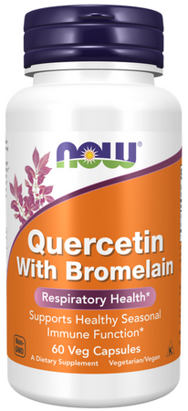 Now Foods Quercetin with Bromelain kwercetyna bromelaina 60 vege kapsułek