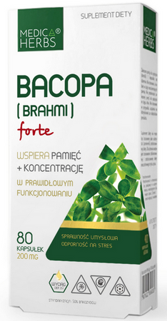 Medica Herbs Bacopa brahmi forte 80 kapsułek