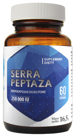 Hepatica Serrapeptaza 250 000 IU 60 kapsułek