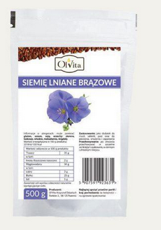 OLVITA Siemię lniane brązowe  500g