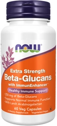NOW Foods Beta-Glucans Extra beta glukany 60 vege kapsułek