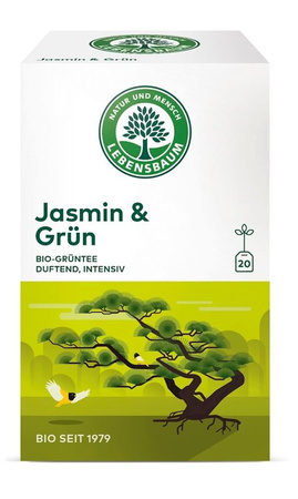 LEBENSBAUM Herbata zielona jaśminowa  BIO 20 x 1,5 g (saszetki)