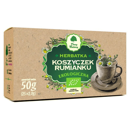 Dary Natury Koszyczek Rumianku herbatka ekologiczna 25x2g