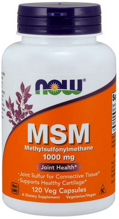 Now Foods MSM Methylsulphonylmethane  1000mg 120 kapsułek
