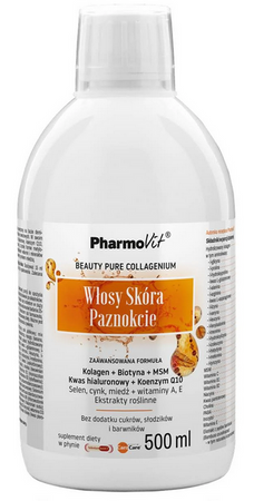 PharmoVit Włosy Skóra Paznokcie 500ml