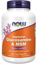 NOW Foods Glucosamine MSM 120 kapsułek
