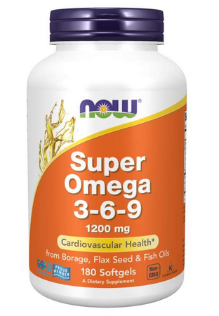 Now Foods Super Omega 3-6-9 1200mg 180 kaspułek