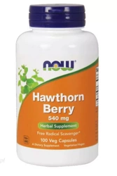 Now Foods  Hawthorn Berry ekstrakt z owoców głogu 540mg 100 vege kapsułek