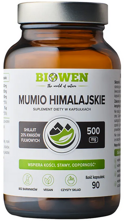BIOWEN Mumio himalajskie Shilajit 90 kapsułek