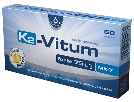 OLEOFARM K2-Vitum forte 75mcg 60 kapsułek