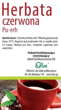FLOS Pu-erh Herbata Czerwona 100g