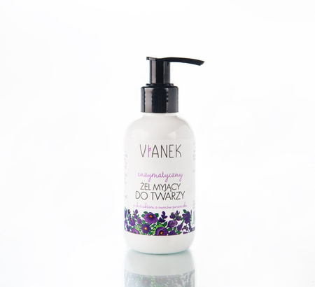VIANEK Enzymatyczny żel myjący do twarzy dla cery naczynkowej 150ml