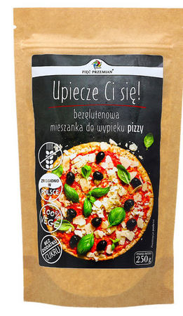 PIĘĆ PRZEMIAN  Mieszanka do wypieku pizzy bezglutenowej 250 g