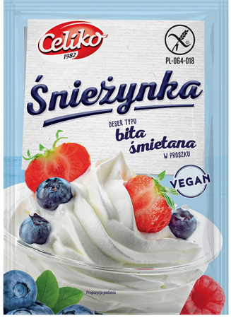 Celiko Śnieżynka deser typu bita śmietana 50g