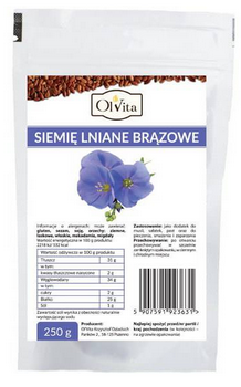 OLVITA Siemię lniane brązowe 250g