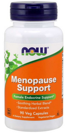 NOW Foods Menopause Support Mieszanka ziołowa łagodząca objawy menopauzy 90 kapsułek