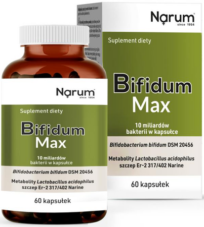 Narum Bifidum Max 10mld 60 kapsułek