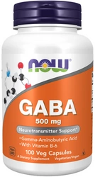 Now Foods Gaba Kwas Gamma Aminomasłowy 500mg 100 vege kapsułek