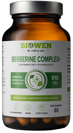 BIOWEN Berberine Complex plus berberyna morwa 60 kapsułek